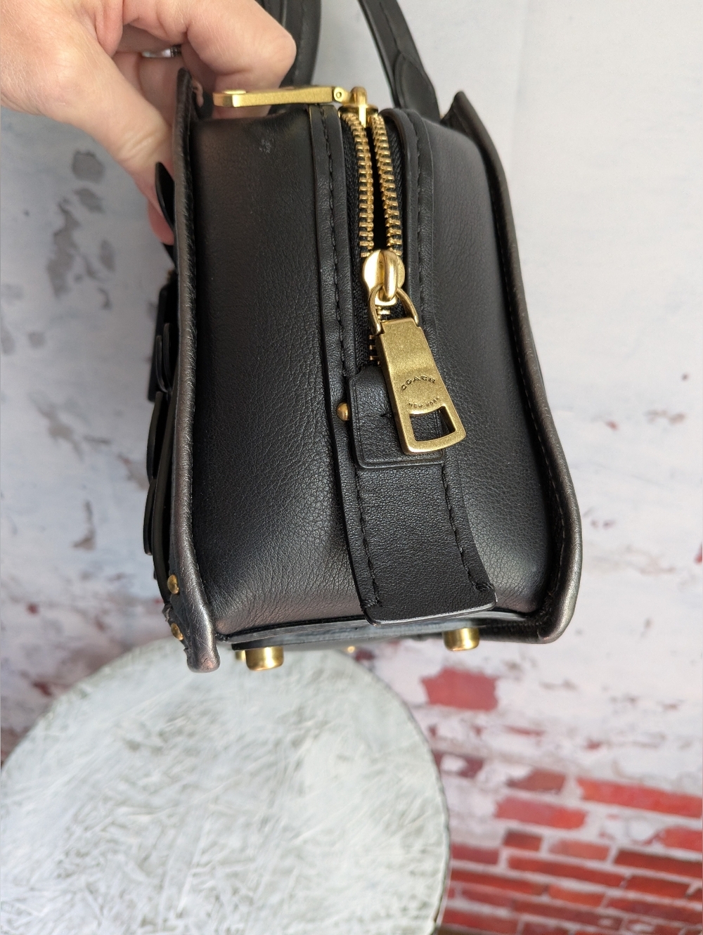 Coach Dreamer Butterfly 🦋 Exotic Snakeskin  Appliques Handbag. - Picture 8 of 16